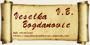Veselka Bogdanović vizit kartica